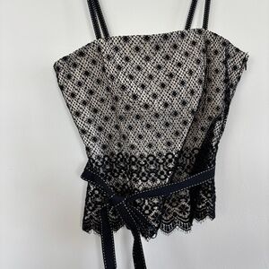 Maria Bianca Nero 2 piece lace top and skirt